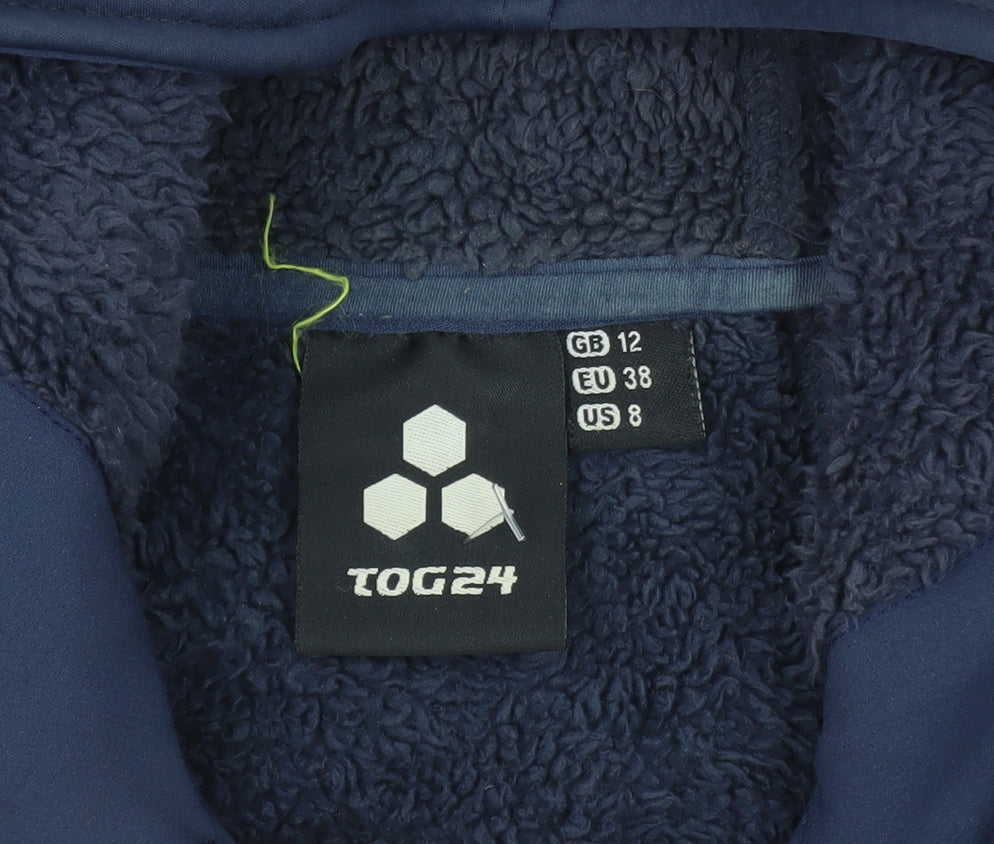 TOG24 Men's Blue Softshell Hooded Jacket Size M Windproof
