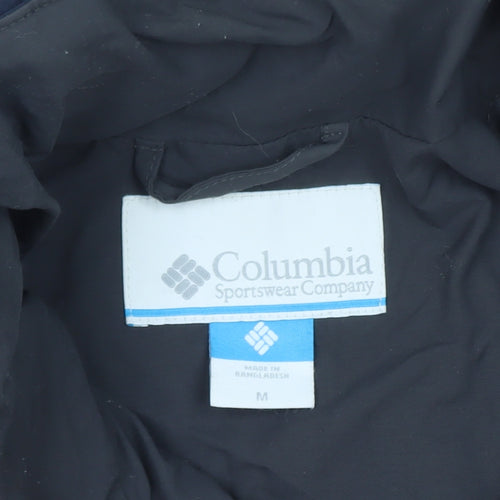 Columbia Mens Blue Waterproof Mid-Length Parka Jacket Size M