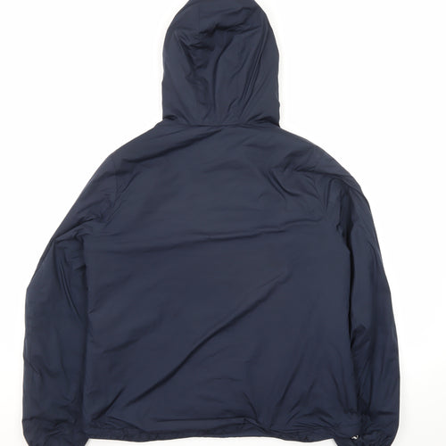 Michael Kors Women's Blue Hooded Puffer Jacket Size M