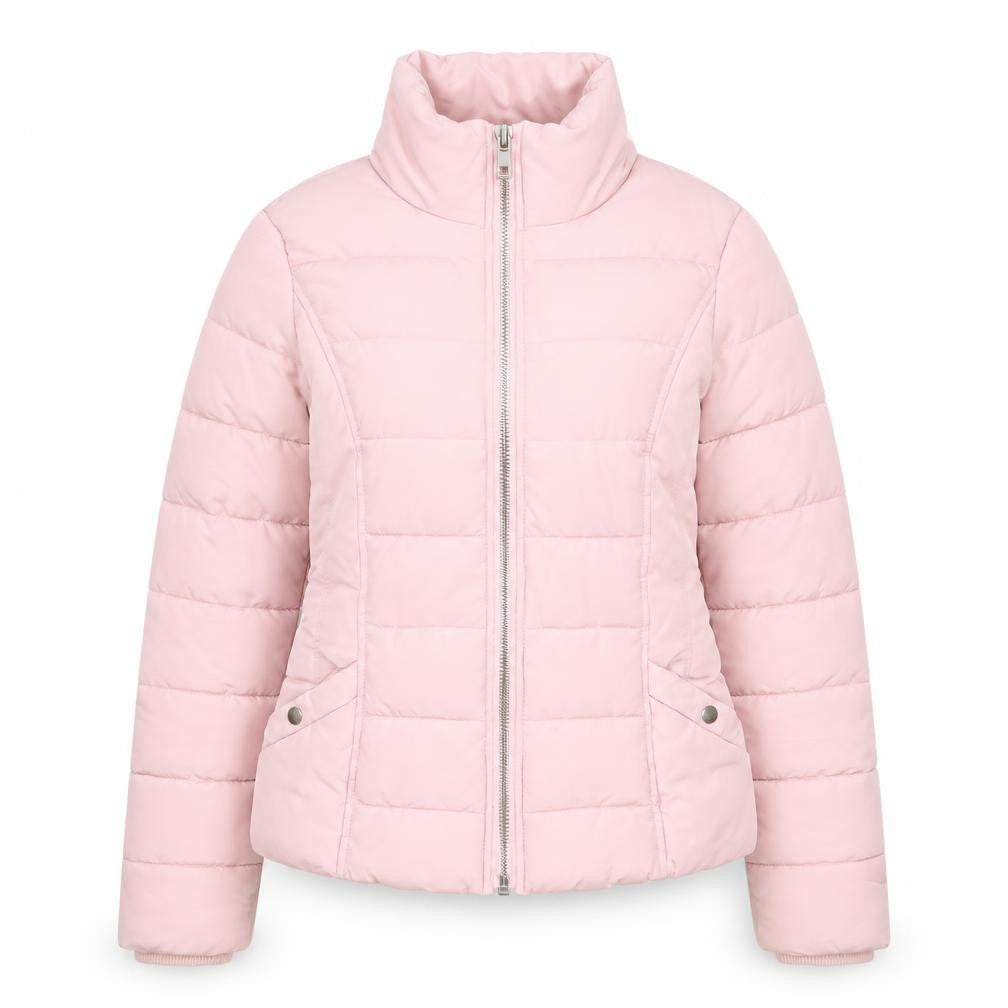 Miss Selfridge Women's Pink Puffer Jacket UK 8 Lightweight