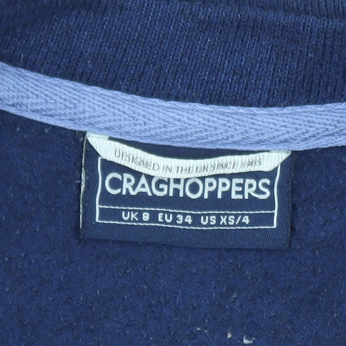 Craghoppers Women's Blue Full Zip Fleece Jacket UK 8