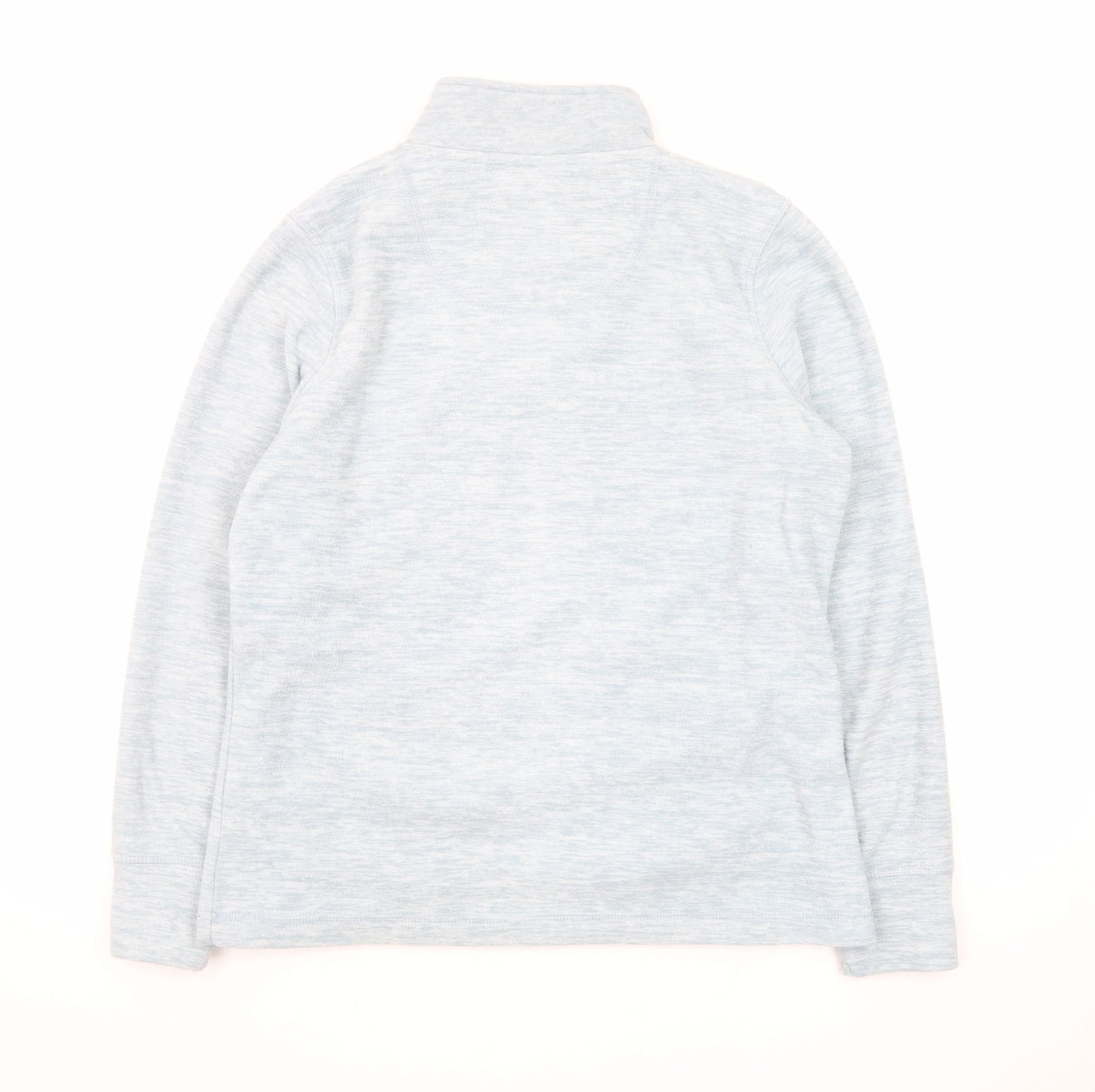Weird Fish Women's Light Blue 1/4 Zip Pullover Sweatshirt Size 12