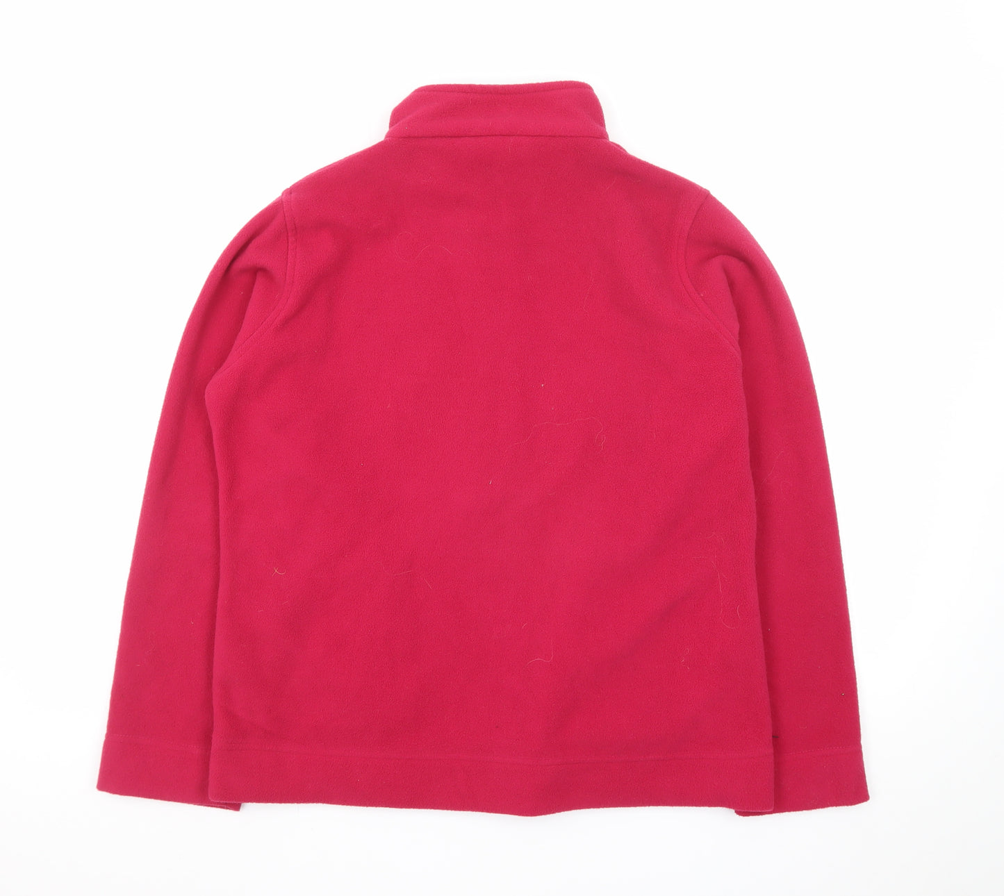 EWM Women’s Red Fleece Full Zip Jacket Size M 14-16 Lightweight