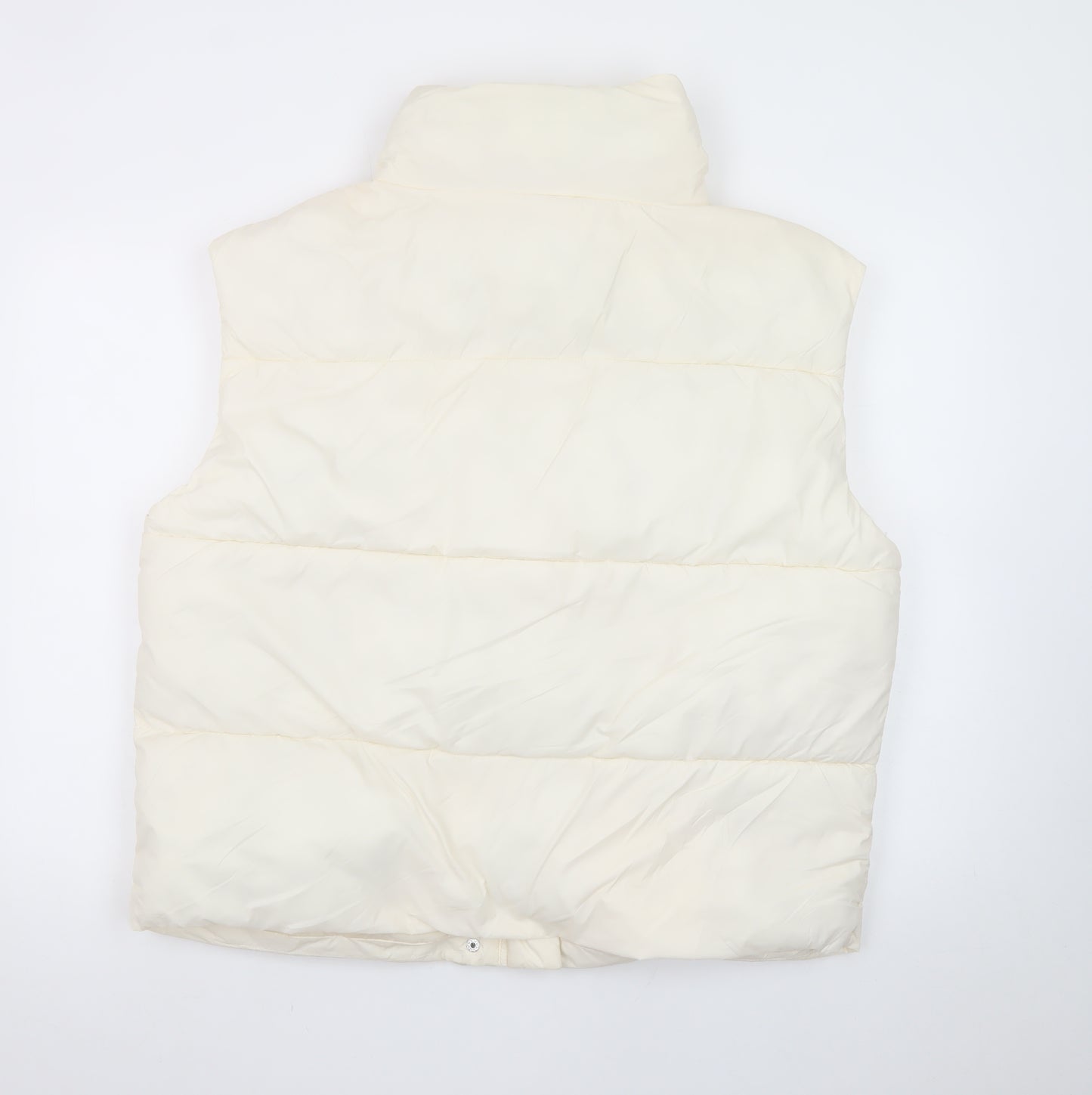 George Women’s Ivory Puffer Gilet Waistcoat Size 12-14