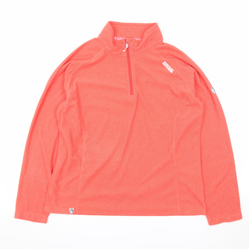 Regatta Womens Coral 1/4 Zip Pullover Fleece Sweatshirt UK 16