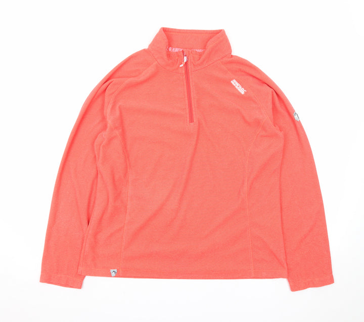 Regatta Womens Coral 1/4 Zip Pullover Fleece Sweatshirt UK 16