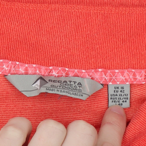 Regatta Womens Coral 1/4 Zip Pullover Fleece Sweatshirt UK 16