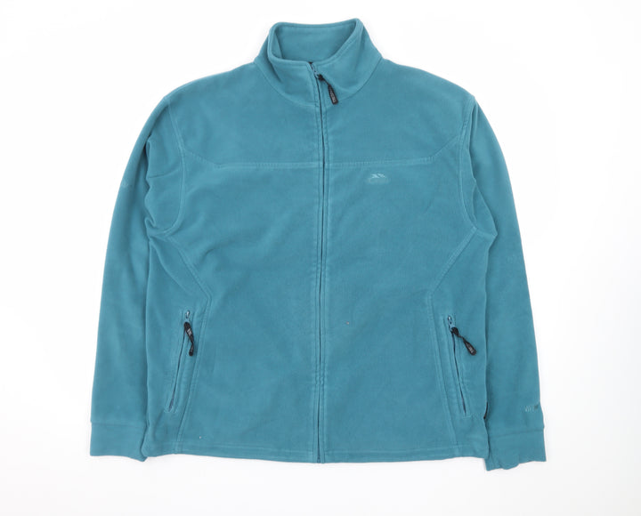 Trespass Men's Blue Fleece Full Zip Outdoor Jacket Size L