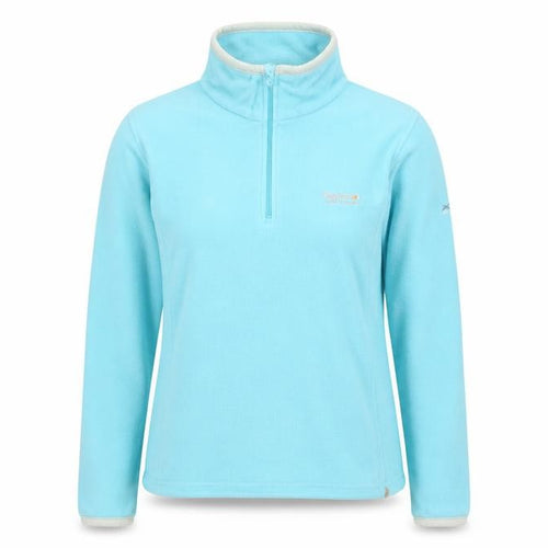 Regatta Women Blue Fleece Pullover Sweatshirt Size 10 1/2 Zip Outdoor
