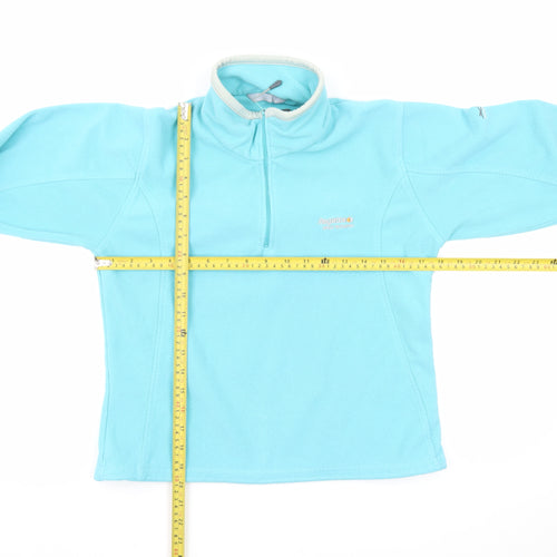 Regatta Women Blue Fleece Pullover Sweatshirt Size 10 1/2 Zip Outdoor