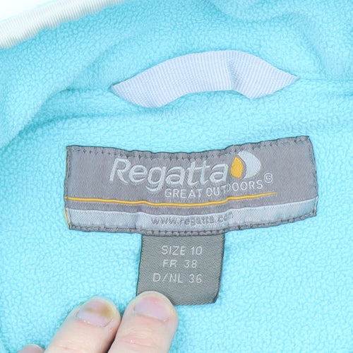 Regatta Women Blue Fleece Pullover Sweatshirt Size 10 1/2 Zip Outdoor