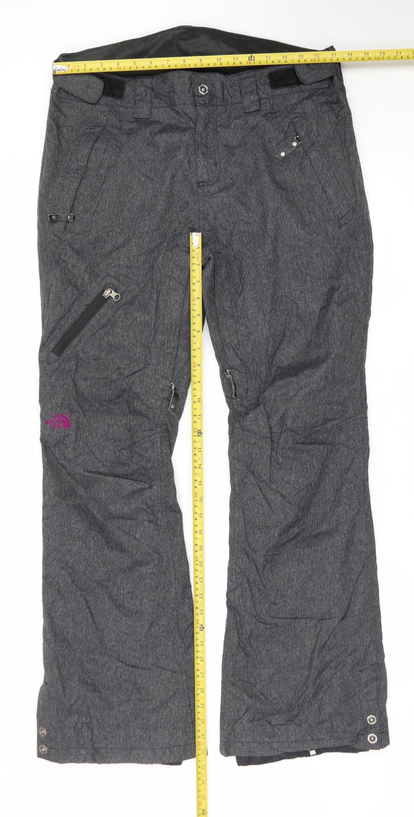 The North Face Womens Grey Snow Pants L Waterproof Insulated