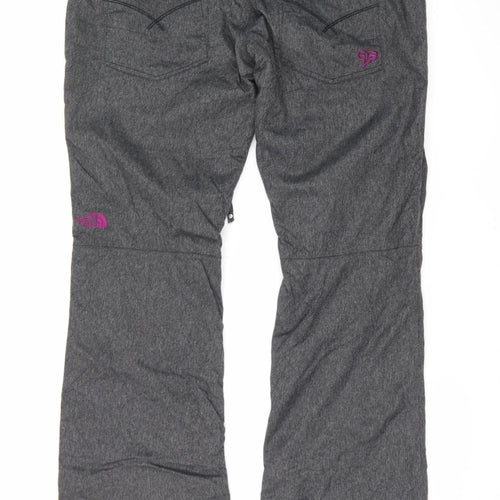 The North Face Womens Grey Snow Pants L Waterproof Insulated