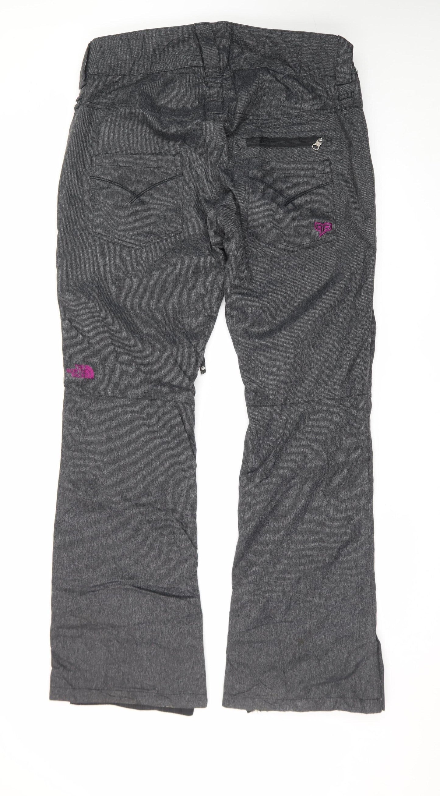 The North Face Womens Grey Snow Pants L Waterproof Insulated