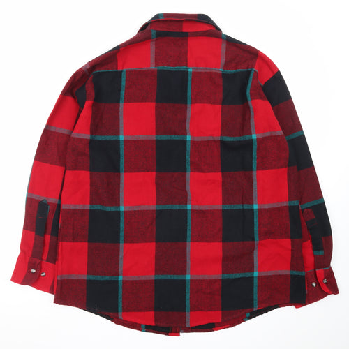 Northwest Territory Men's Red Check Flannel Button-Up Shirt XL