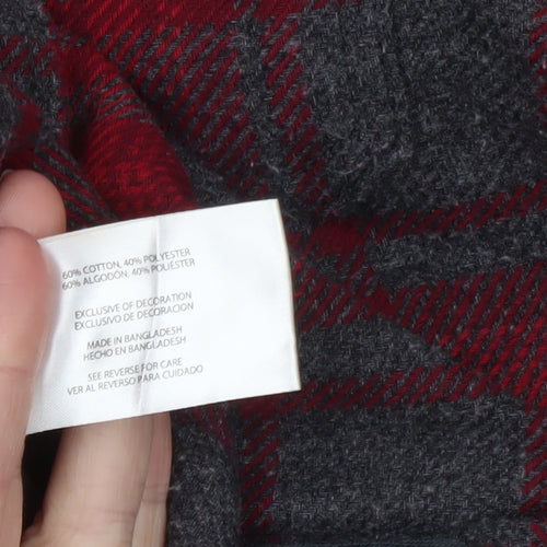 Orvis Men's Red Plaid Flannel Button-Up Shirt XL Long Sleeve Cotton Blend