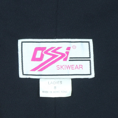 Ossi Skiwear Women’s Black Size 8 Ski Jumpsuit One-Piece