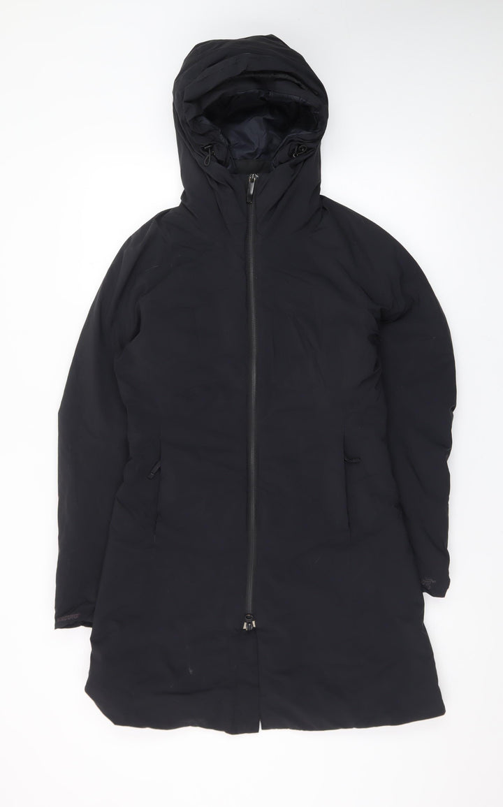 Arc'teryx Women's Black XS Long Hooded Insulated Parka Coat