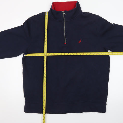 Nautica Men's Blue XL 1/2 Zip Fleece Pullover Sweatshirt
