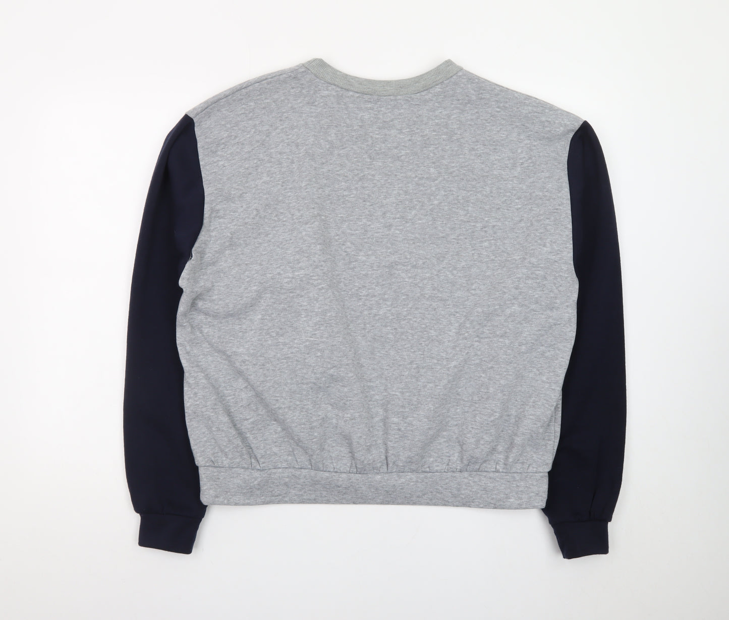 Warehouse Unisex Grey Navy Toronto 1989 Pullover Sweatshirt S