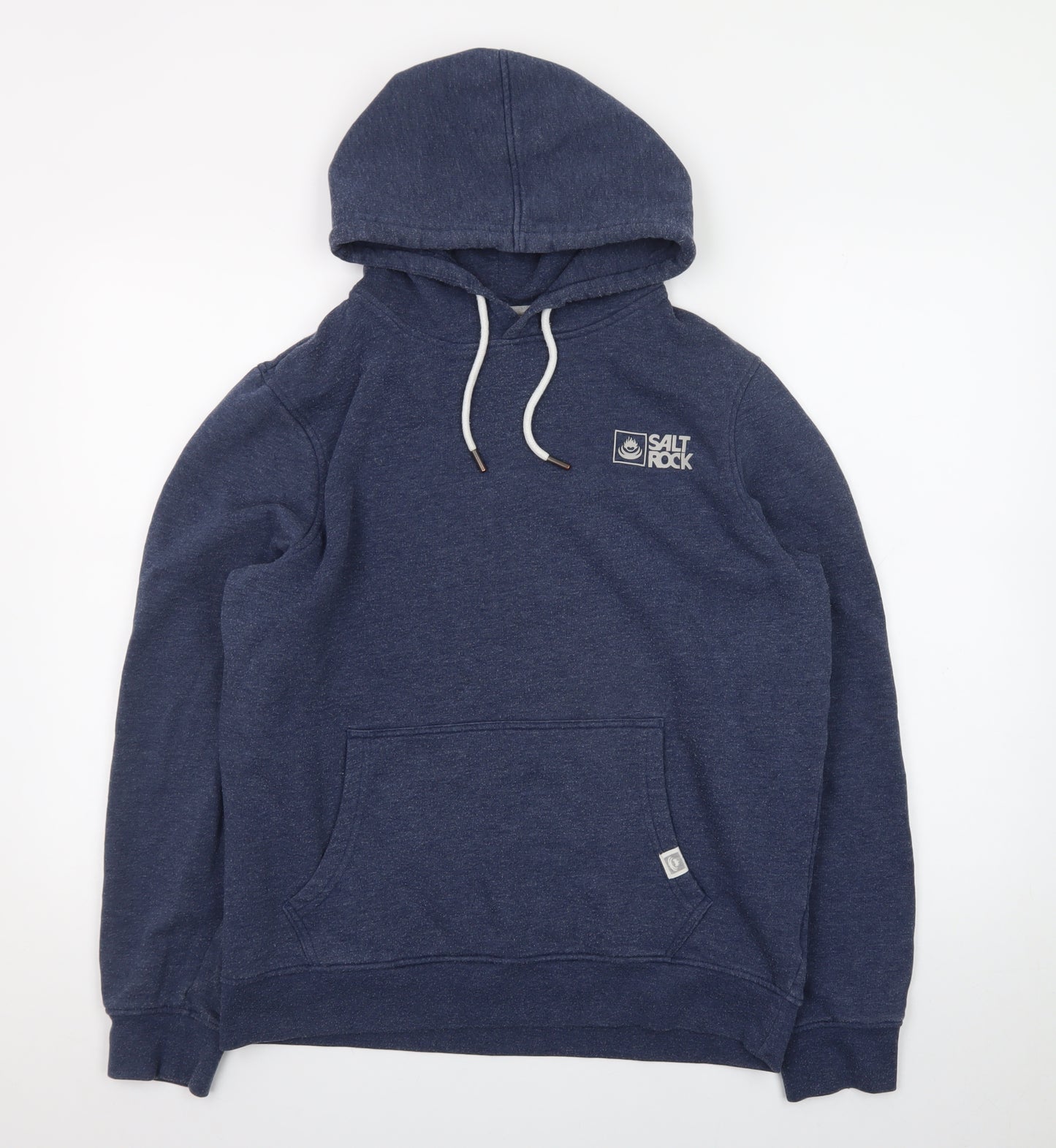 Saltrock Men's Blue Pullover Hoodie Size M Logo Fleece Sweatshirt