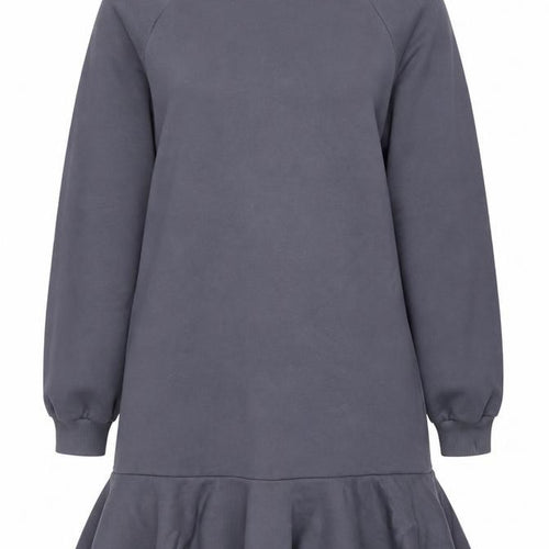 H&M Women Grey Long Sleeve Sweatshirt Dress Size S