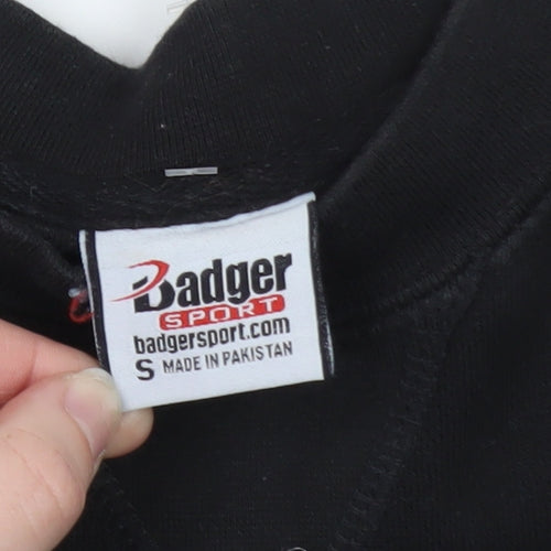 Badger Sport Men's Black Eagles Sweatshirt S Pullover Crew Neck