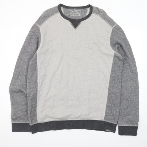 Eddie Bauer Men's Grey Cotton Pullover Sweatshirt 3XLT