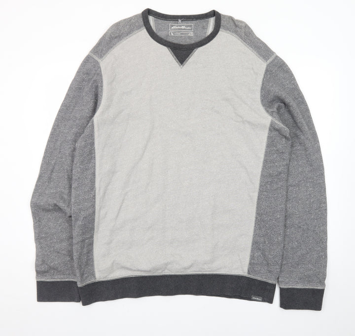 Eddie Bauer Men's Grey Cotton Pullover Sweatshirt 3XLT