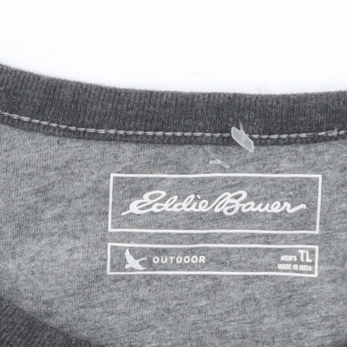 Eddie Bauer Men's Grey Cotton Pullover Sweatshirt 3XLT