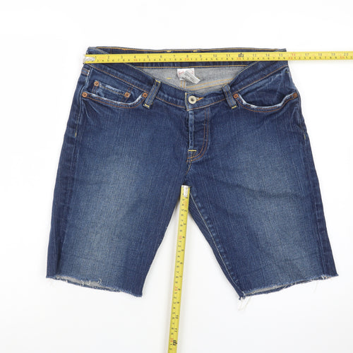 Lucky Brand Women's Blue Denim Cut-Off Shorts Size 10 Regular
