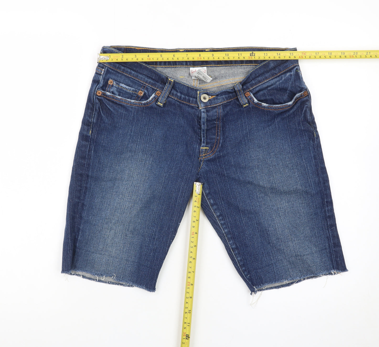Lucky Brand Women's Blue Denim Cut-Off Shorts Size 10 Regular