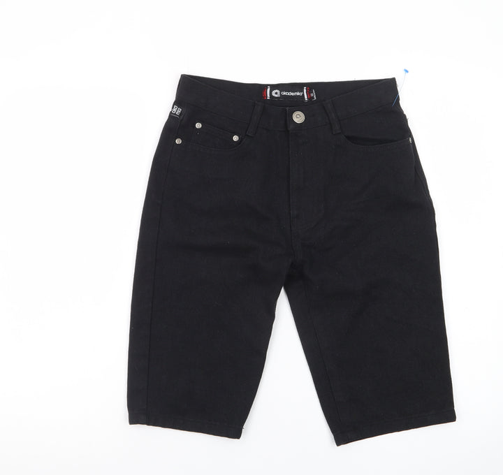 Akademiks Women's Black Cotton Bermuda Shorts Size 12