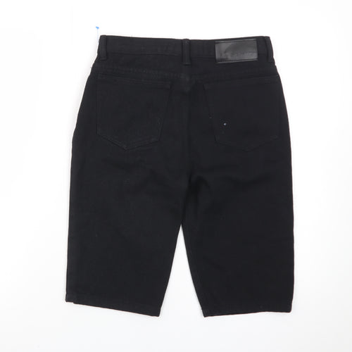Akademiks Women's Black Cotton Bermuda Shorts Size 12