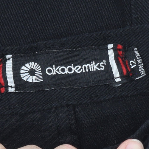 Akademiks Women's Black Cotton Bermuda Shorts Size 12