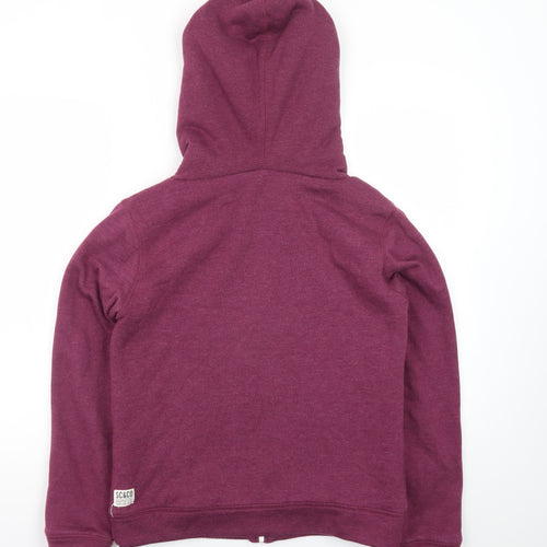SoulCal & Co Womens Purple Full Zip Hoodie Size 12 Sherpa Lined Casual