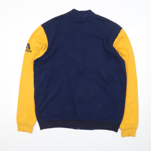 Adidas Men's Blue & Yellow Varsity Full Zip Jacket Size L