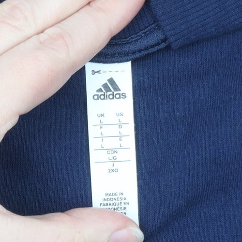 Adidas Men's Blue & Yellow Varsity Full Zip Jacket Size L