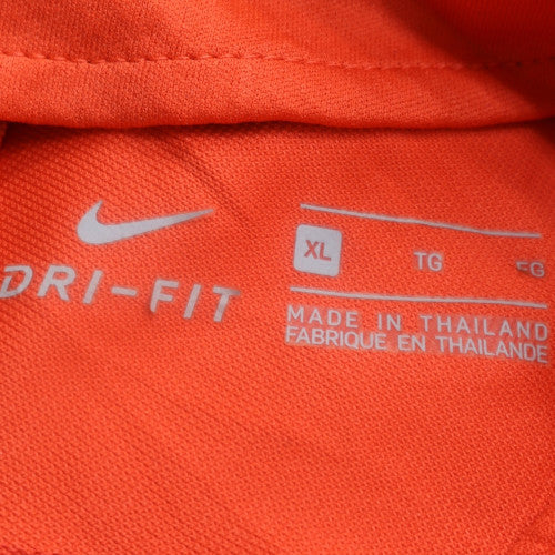Nike Men's Orange XL Dri-Fit 1/4 Zip Long Sleeve Training Top