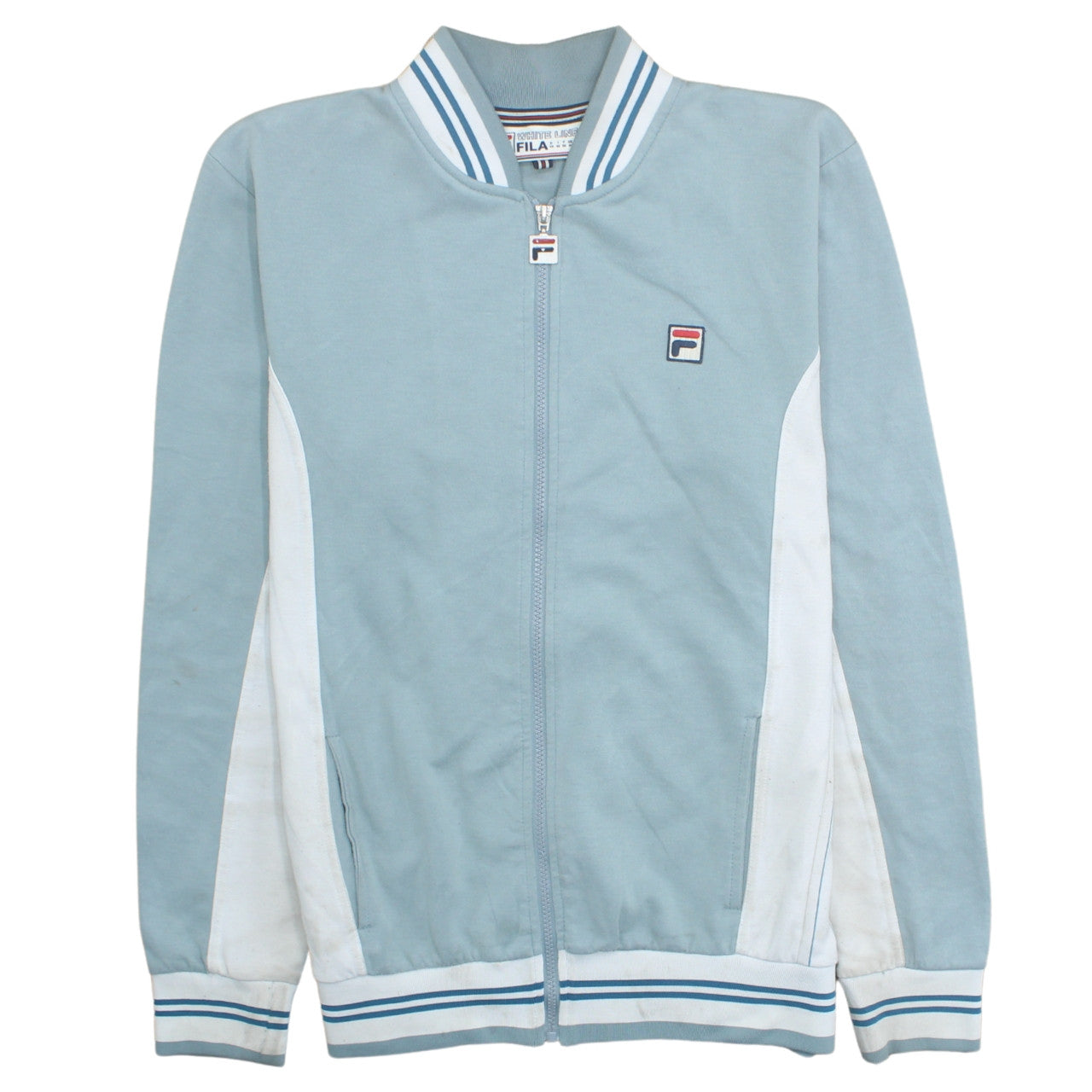 Fila White Line Men's Blue Full Zip Sports Sweatshirt M