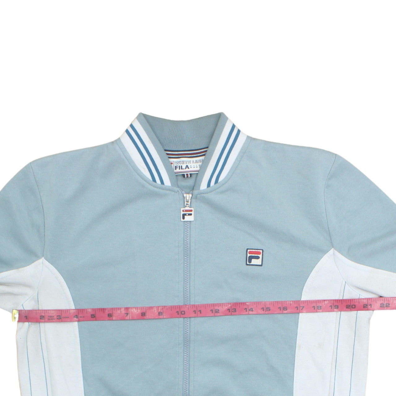 Fila White Line Men's Blue Full Zip Sports Sweatshirt M