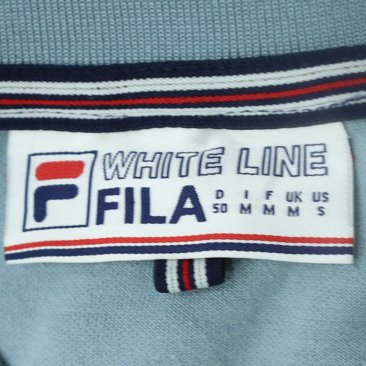 Fila White Line Men's Blue Full Zip Sports Sweatshirt M