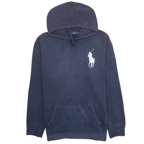 Ralph Lauren Mens Blue 2XL Pullover Hoodie with Logo