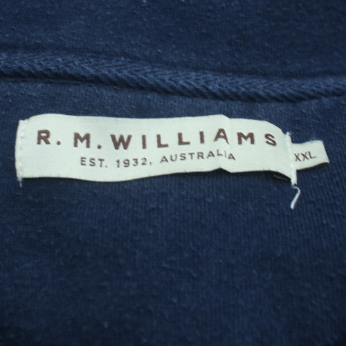 R.M. Williams Men’s Blue 1/4 Zip Fleece Sweatshirt XXL