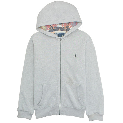 Polo Ralph Lauren Men's Grey Full Zip Hoodie Size M Cotton Blend