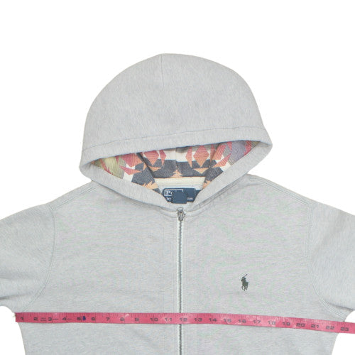 Polo Ralph Lauren Men's Grey Full Zip Hoodie Size M Cotton Blend