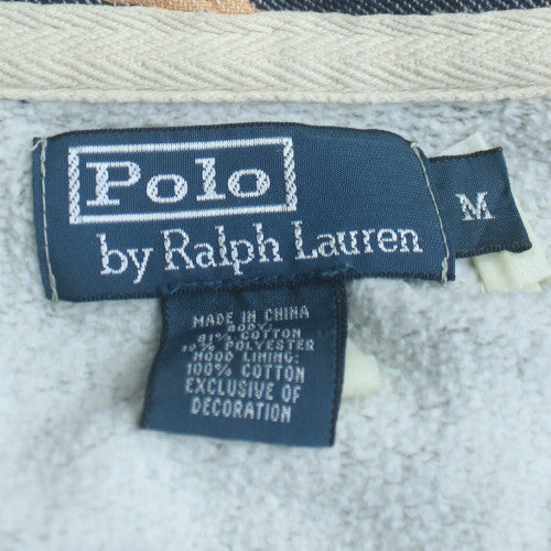Polo Ralph Lauren Men's Grey Full Zip Hoodie Size M Cotton Blend