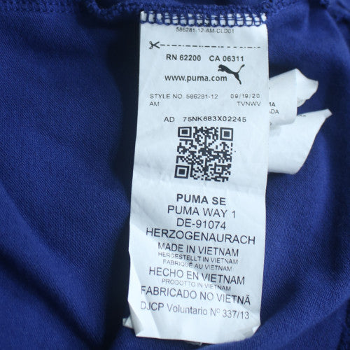 Puma Men's Blue 2XL Regular Fit Cotton Polo Shirt