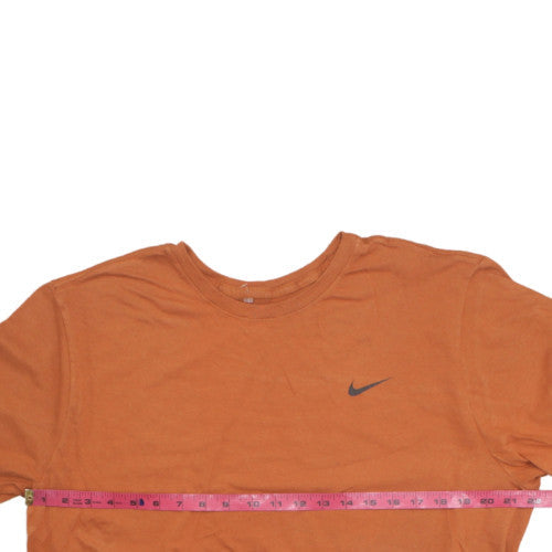 Nike Men's Orange Athletic Fit Crew Neck Short Sleeve T-Shirt XL