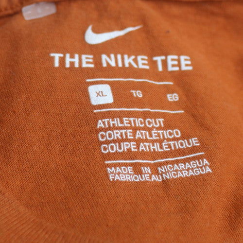 Nike Men's Orange Athletic Fit Crew Neck Short Sleeve T-Shirt XL